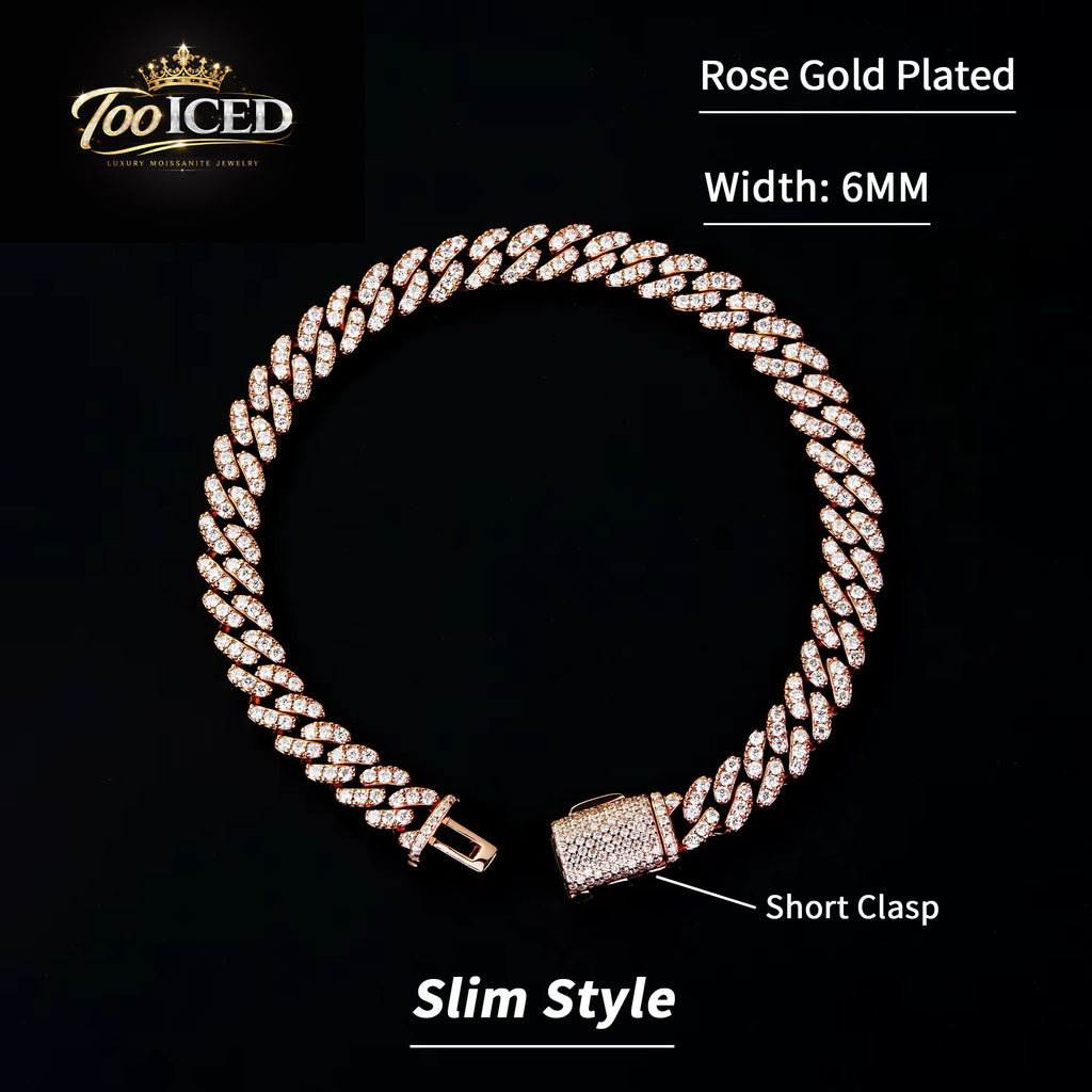 VVS Moissanite cuban link bracelet