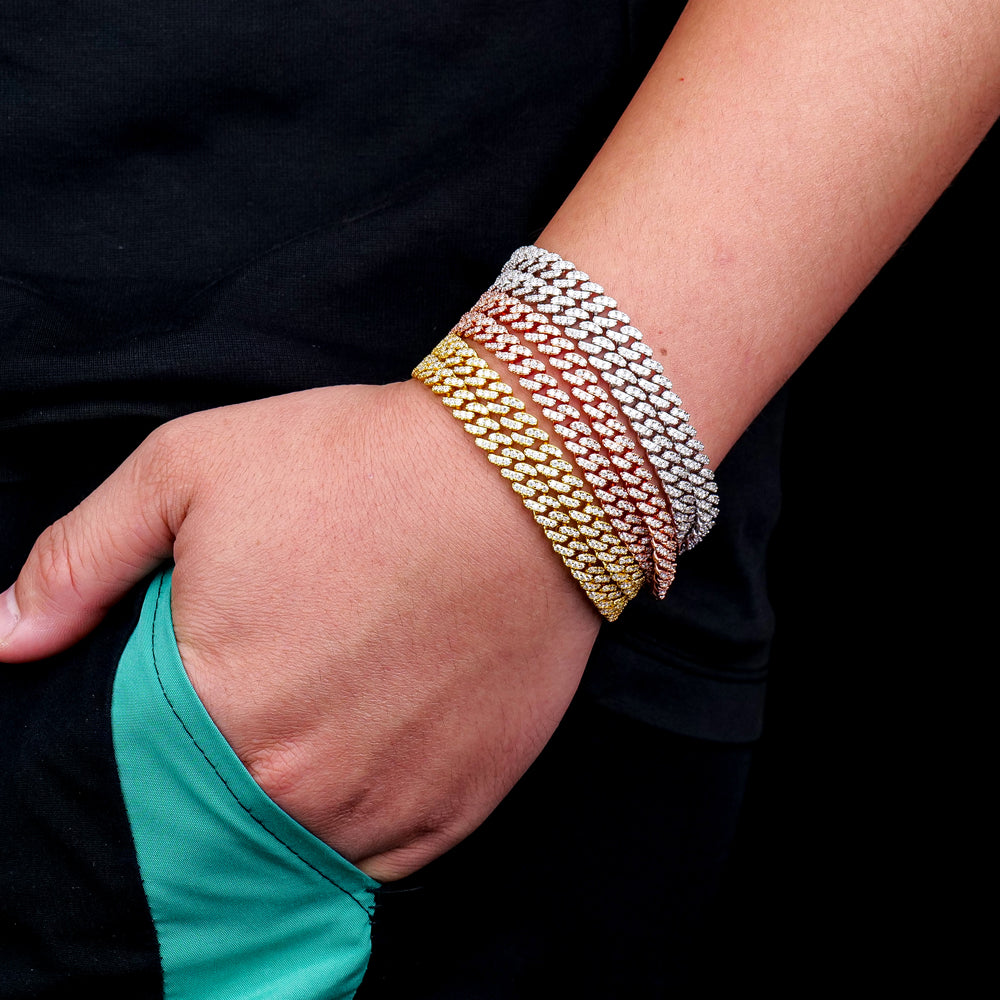 VVS Moissanite cuban link bracelet